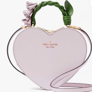 KATE SPADE LOVE SHACK PALE AMETHYST HEART CROSSBODY